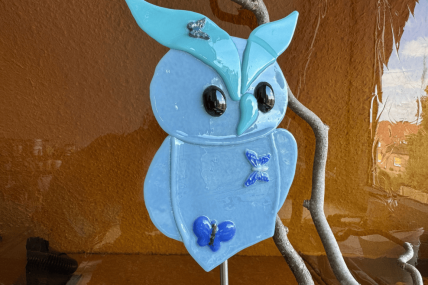 Eule Blau