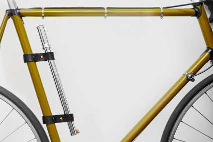 Fahrrad-Luftpumpenhalter aus Echtleder