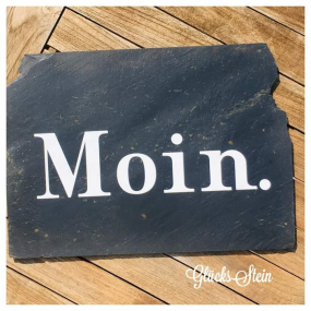 Schiefertafel "Moin"