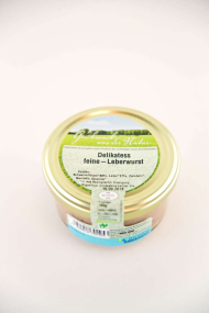 Bio Delikatess Leberwurst fein, 160 g im Glas