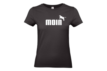 KUH(L)! T-Shirt „MOIN mit Kuh“ für Frauen bis XXXL