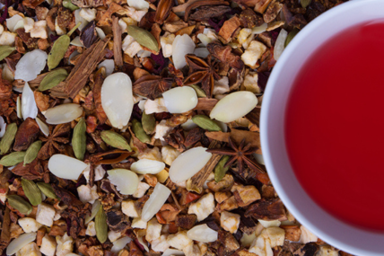 Früchtetee Gebrannte Mandeln