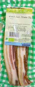 Bio Bauchspeck geräuchert, 200 g im Stück