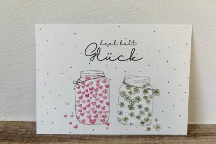 Postkarte  Glück