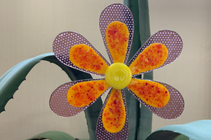 Blume Lila/Gelb/Orange
