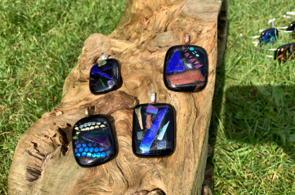 Glasanhänger Dichroic
