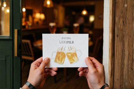 Postkarte  GlücksPils