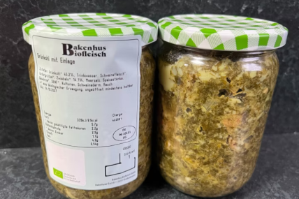 Echter norddeutscher Bio  Grünkohl mit Einlage – 1 Glas (415 g)