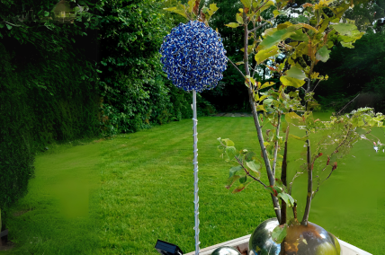 Gartenstecker mit Solar Lichterkette