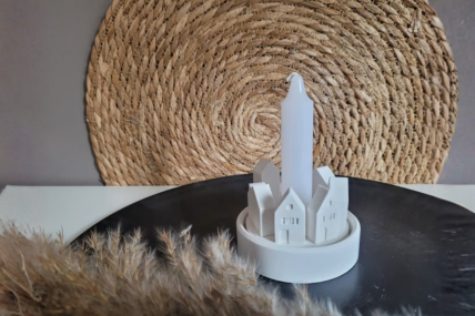 Häuserkranz klein für Stabkerze