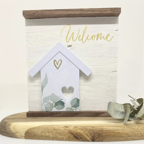 Aufsteller Welcome- UNIKAT