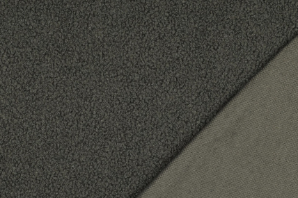 Bouclé Teddy soft Tannengrün