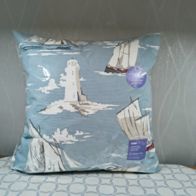 Kissen Maritim Segelschiff Leuchtturm 40x40cm