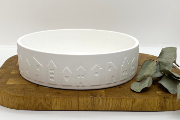 Weihnachten- Schale mit Häuschen