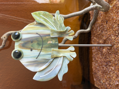 Frosch Braun/grün