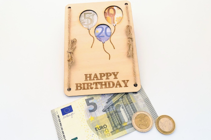 Geldgeschenke individuell verpackt- Happy Birthday