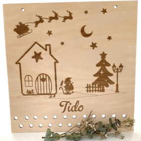 Adventskalender aus Holz