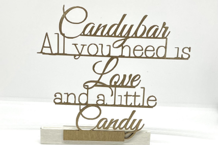 Tischaufsteller Candybar