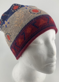 Alpaka Mütze Bella, Blau Sand