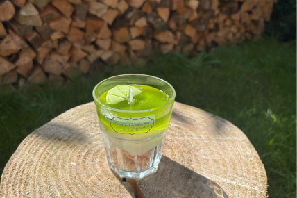Limette-Cocoskuchen Dessertkerze-Mittel