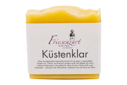 Küstenklar Naturseife – Citronella, klar-zitronig (110 g)