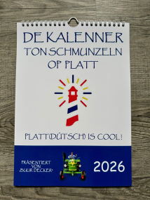 Neu! De Kalenner ton Schmunzeln op Platt 2026 - DER plattdeutsche Kalender