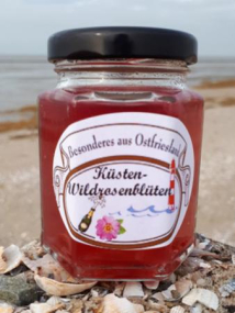 Aufstrich mit Küstenwildrosenblüten