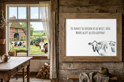 Kunstdruck „Norddeutsche Weisheit“