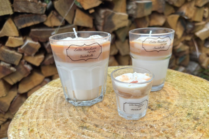 Latte Macchiato Dessertkerze