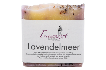 Lavendelmeer Naturseife – Lavendelduft & Peeling (110 g)