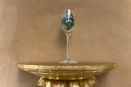  Likörkelch mit Marienläuten-Aufdruck