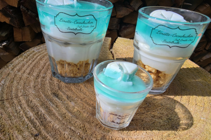 Limette-Cocoskuchen Dessertkerze