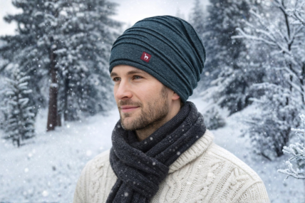 Mütze CAMINOS Rauchblau Größe M