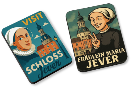 Kühlschrankmagnet Fräulein Maria / Schloss Jever