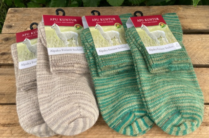 Freizeit Alpaka Socken in verschiedenen Farben