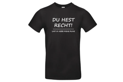 T-Shirt "Du hest Recht!" för Mannslüü bis XXXXL