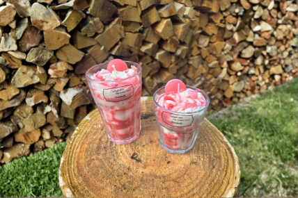 Süßigkeiten Dessertkerze