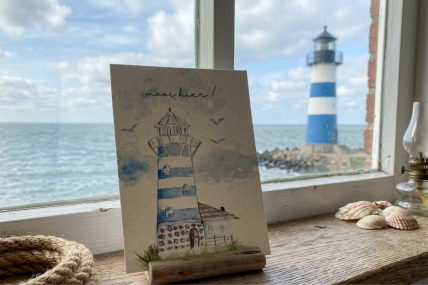 Postkarte: „Mooi hier!“