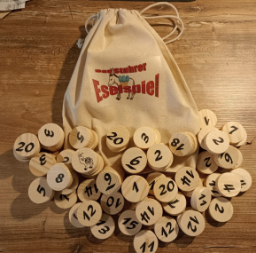 Das Stuhrer Eselspiel mit 81 Spielsteine  Oster Edition 