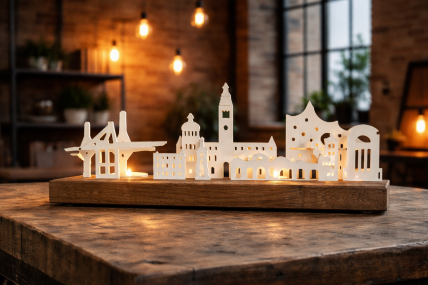 Panorama-Teelicht Hamburg