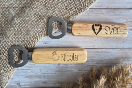 Personalisierter Flaschenöffner - Gastgeschenk
