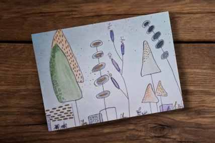 Postkarte mit Motiv -Frei-