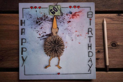 Postkarte zum Geburtstag 2 -IVO 60-