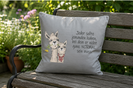 Outdoor-Kissen Alpakas
