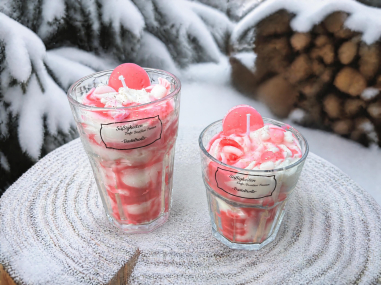 Süßigkeiten Dessertkerze