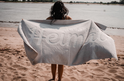 Strand- und Saunatuch "einfach Heimat"