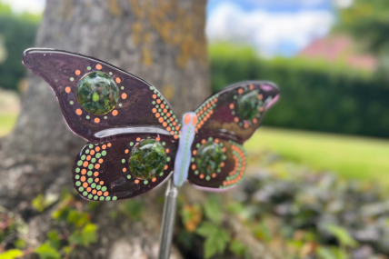 Schmetterling Lilia/Grün/Orange