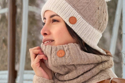 Geschenkset Mütze und Loop