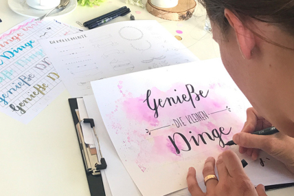 20% Rabatt auf einen Handlettering-Workshop von Silleschreibt