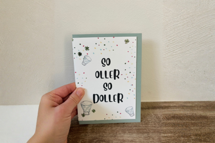 Klappkarte So Oller So Doller